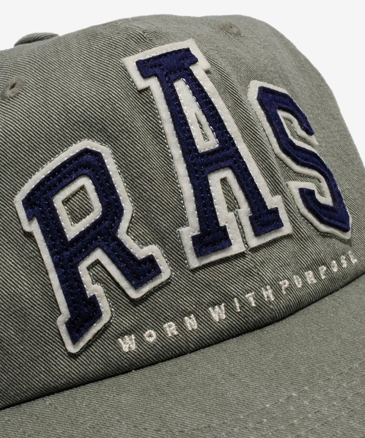 러스트앤스톤(RUSTANDSTONE) 펠트 볼캡 카키_Felt Paper Ball Cap Khaki