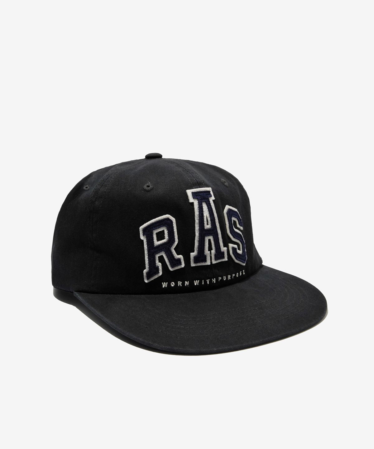 러스트앤스톤(RUSTANDSTONE) 펠트 볼캡 블랙_Felt Paper Ball Cap Black