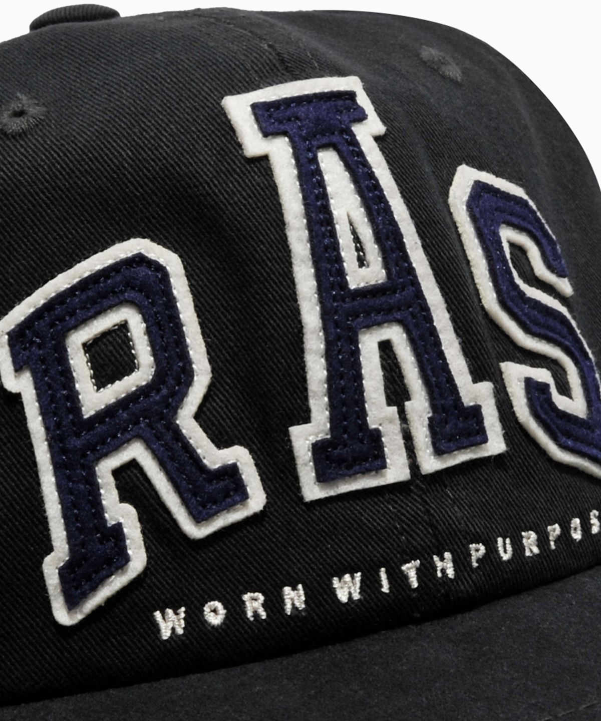 러스트앤스톤(RUSTANDSTONE) 펠트 볼캡 블랙_Felt Paper Ball Cap Black