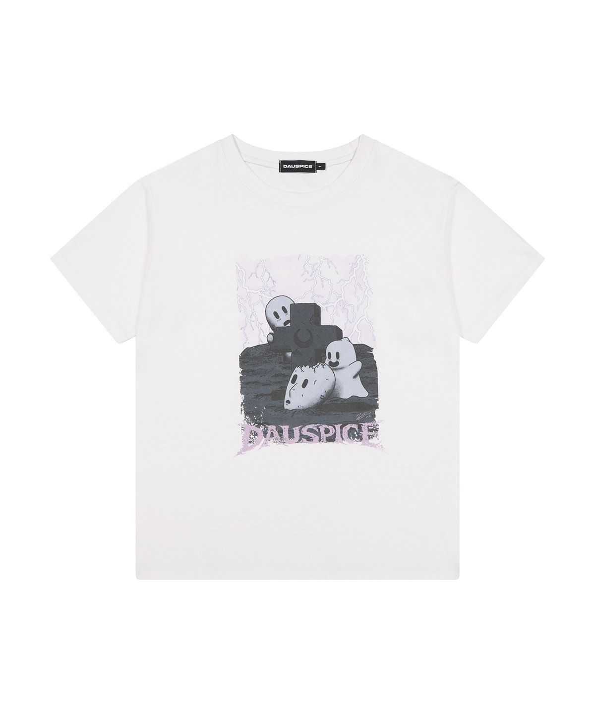 디오스피스(DAUSPICE) (DUC) BoneyBoogie x WJ Lightning T-shirt White
