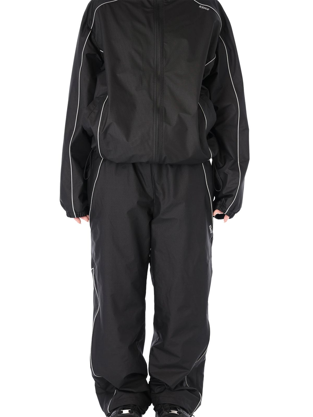 키아세(KIIACE) Reflect Track Pants Black