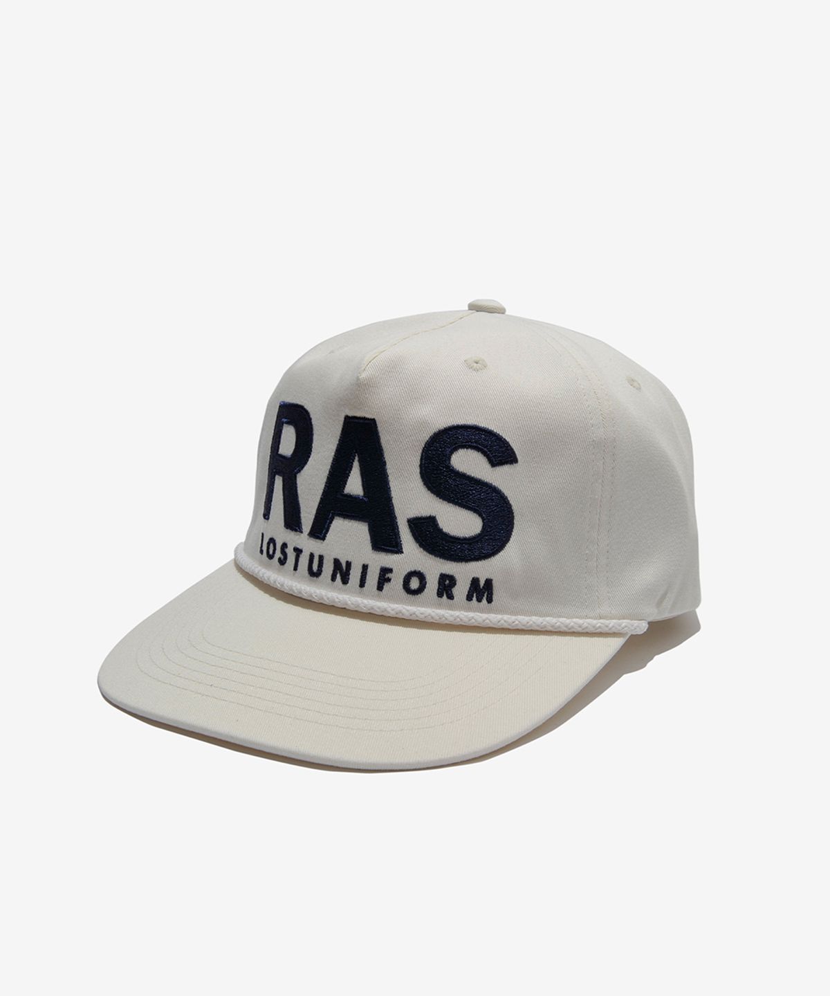 러스트앤스톤(RUSTANDSTONE) Ras 스트링 볼캡 아이보리_Ras String Ball Cap Ivory