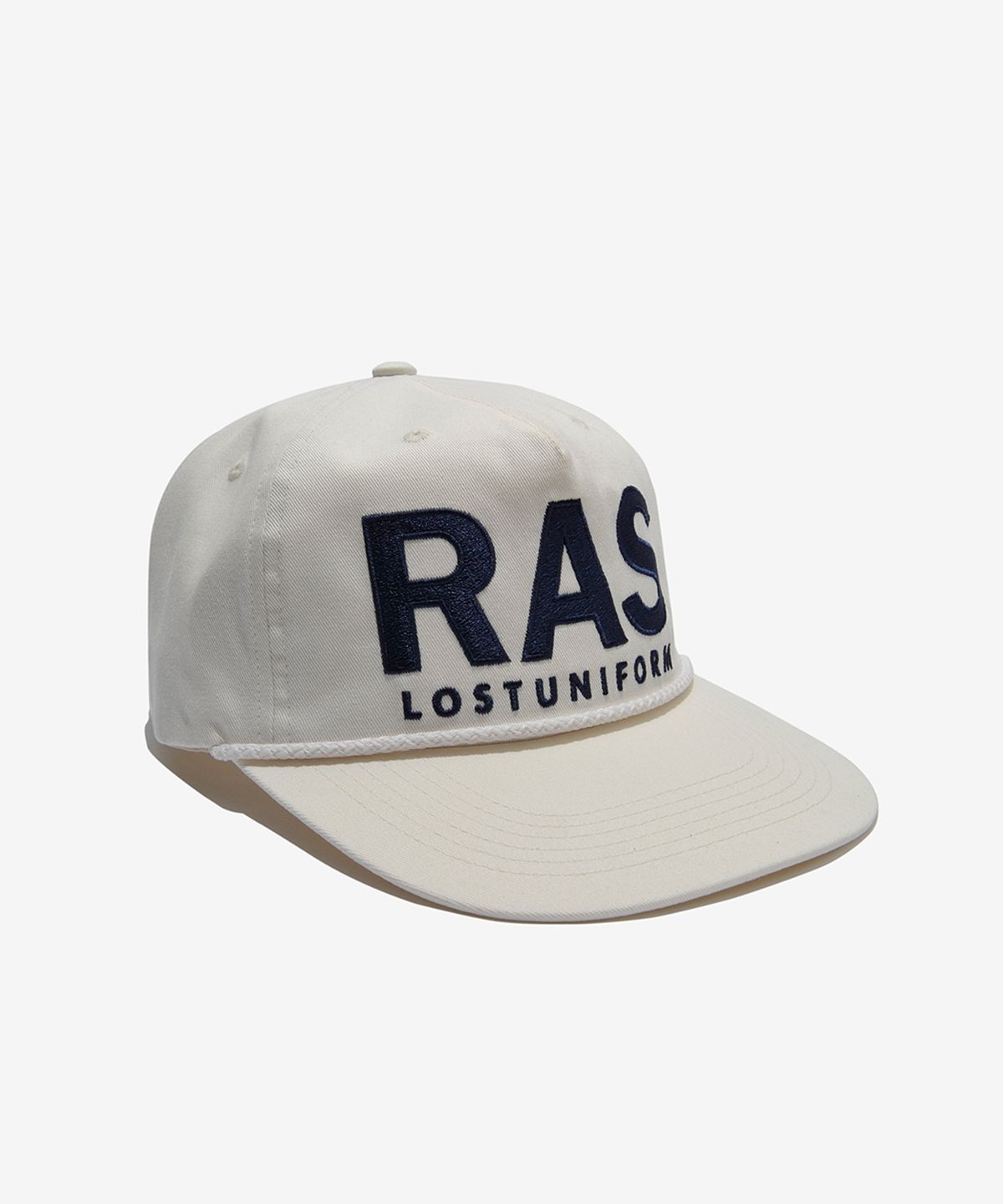 러스트앤스톤(RUSTANDSTONE) Ras 스트링 볼캡 아이보리_Ras String Ball Cap Ivory