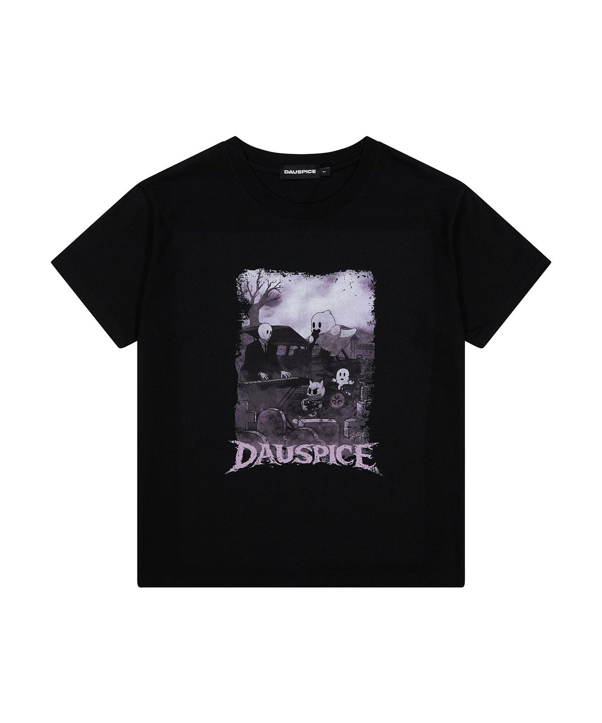 디오스피스(DAUSPICE) (DUC) BoneyBoogie x WJ Band T-shirt Black