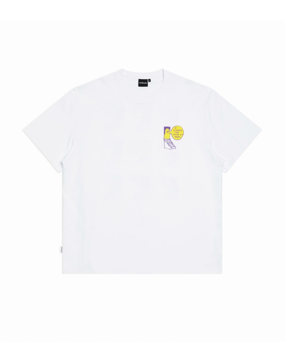 마크곤잘레스(MARK GONZALES) OG 계단 두들 그래픽 반팔 티셔츠 - WHITE