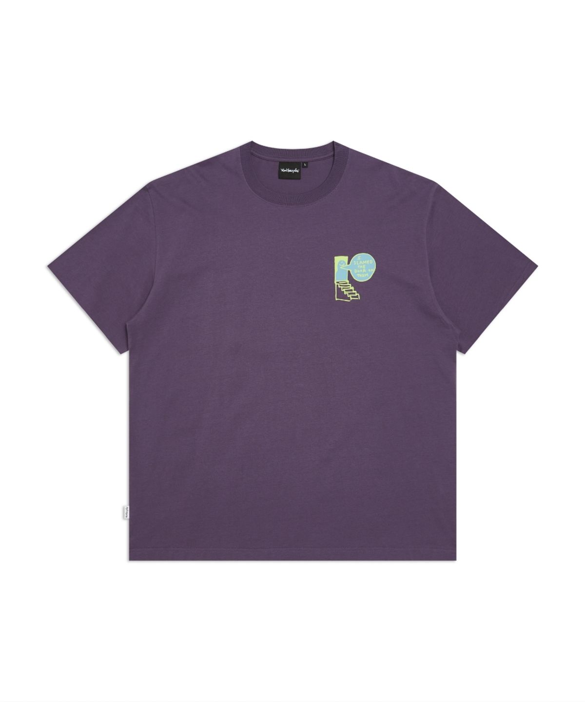 마크곤잘레스(MARK GONZALES) OG 계단 두들 그래픽 반팔 티셔츠 - GRAPE
