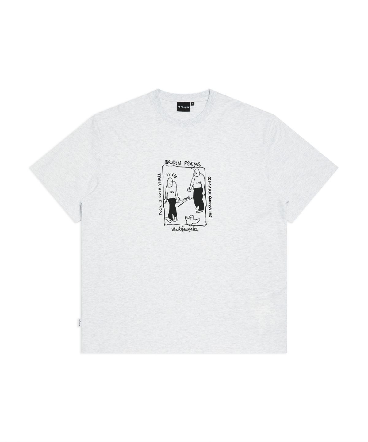 마크곤잘레스(MARK GONZALES) OG 리얼 토크 반팔 티셔츠 - L/GREY