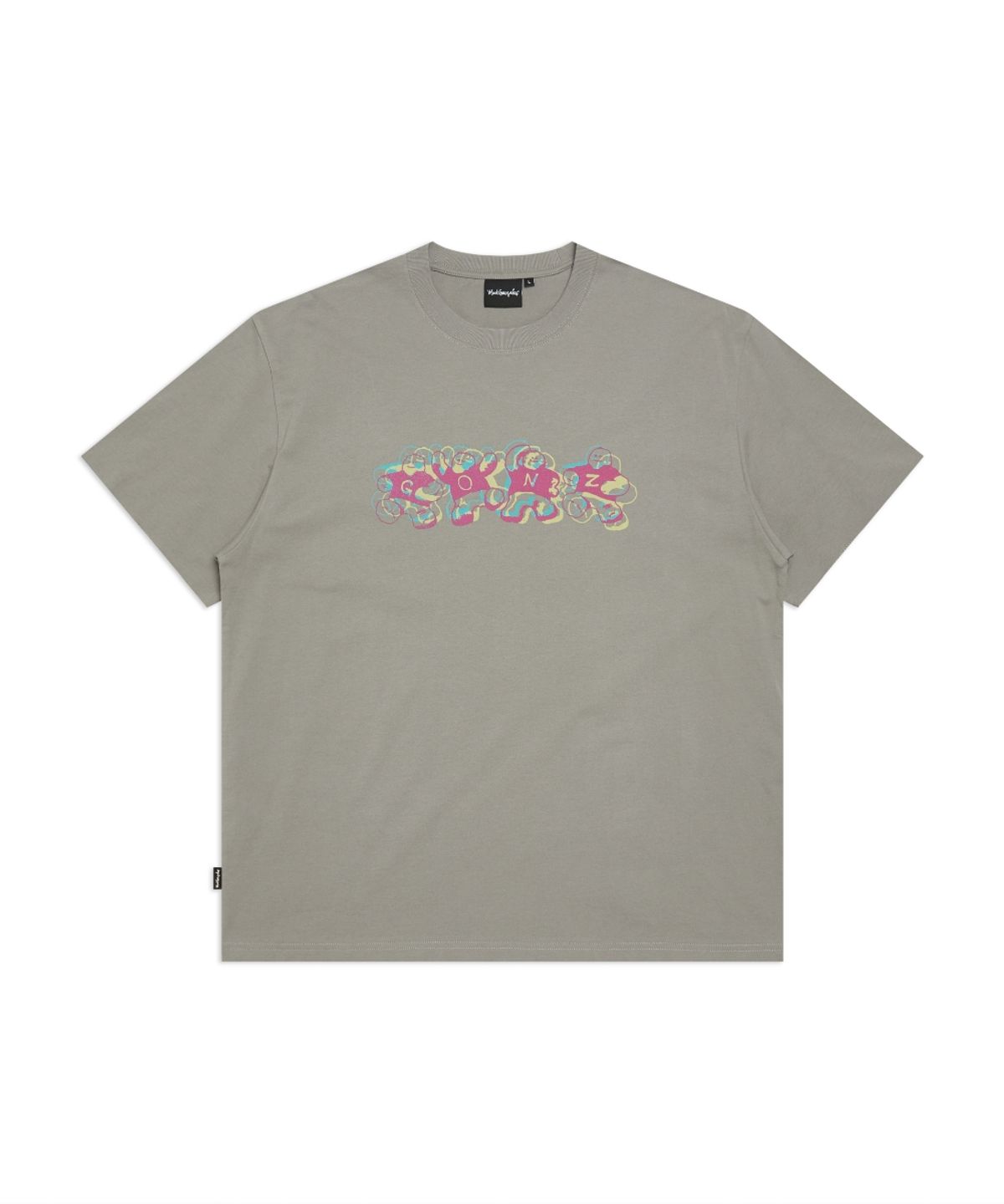 마크곤잘레스(MARK GONZALES) 슈무 홀로그램 반팔 티셔츠 - BROWN GREY