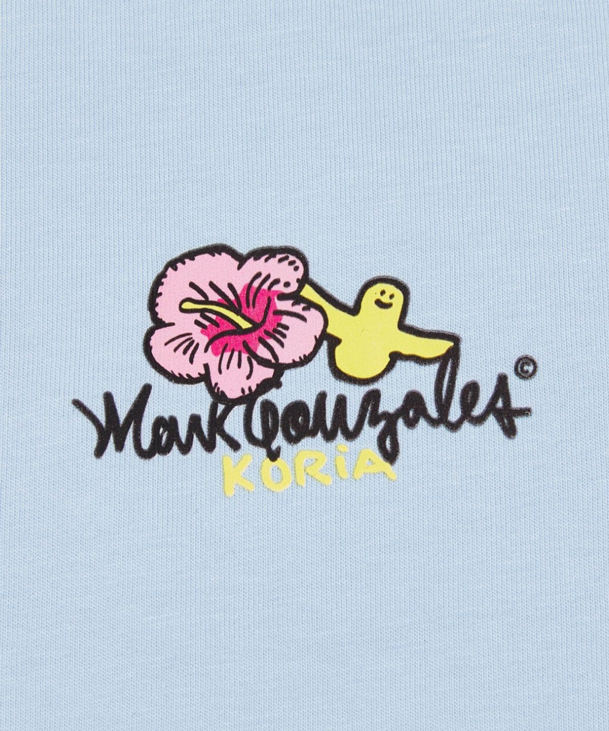 마크곤잘레스(MARK GONZALES) 코리아 에디션 무궁화 반팔 티셔츠 - SKY BLUE