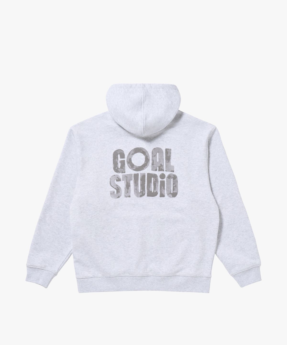 골스튜디오(GOALSTUDIO) PAINT LOGO HOODIE-MELANGE GREY