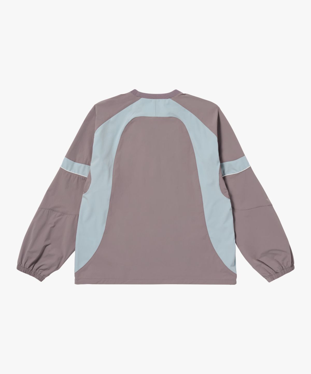 골스튜디오(GOALSTUDIO) COLOR-BLOCK WOVEN PULLOVER-BROWN