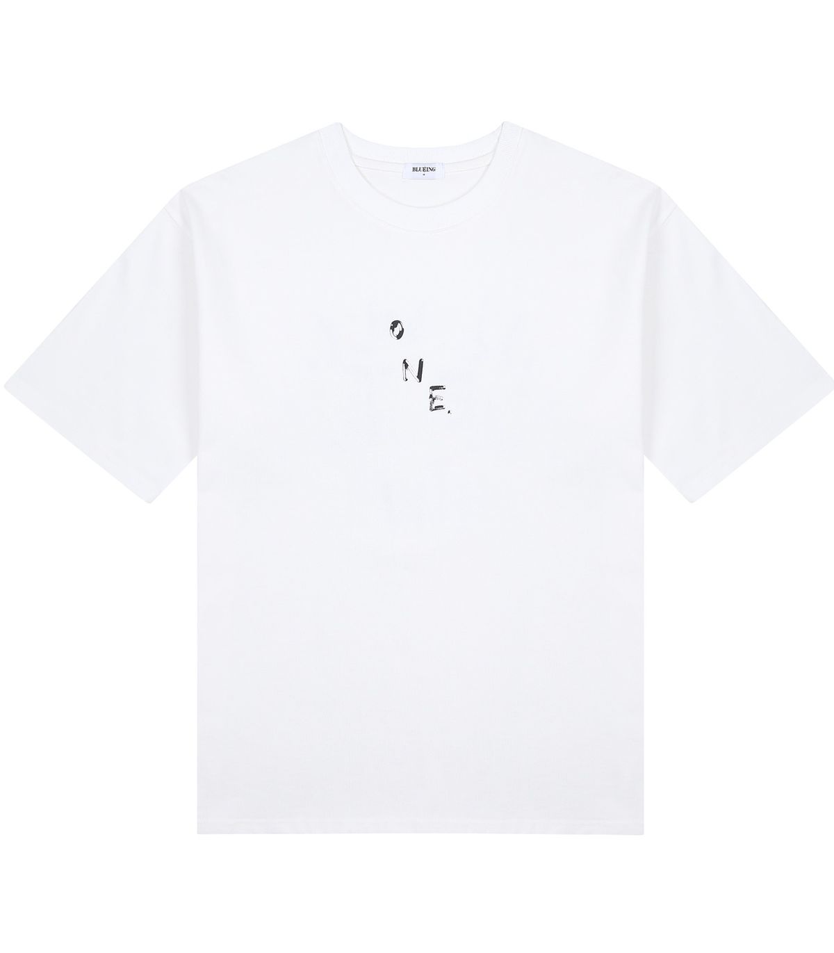 블루잉(BLUEING) SLOWLY SILENTLY SHINE GRAPHIC TEE [WHITE]