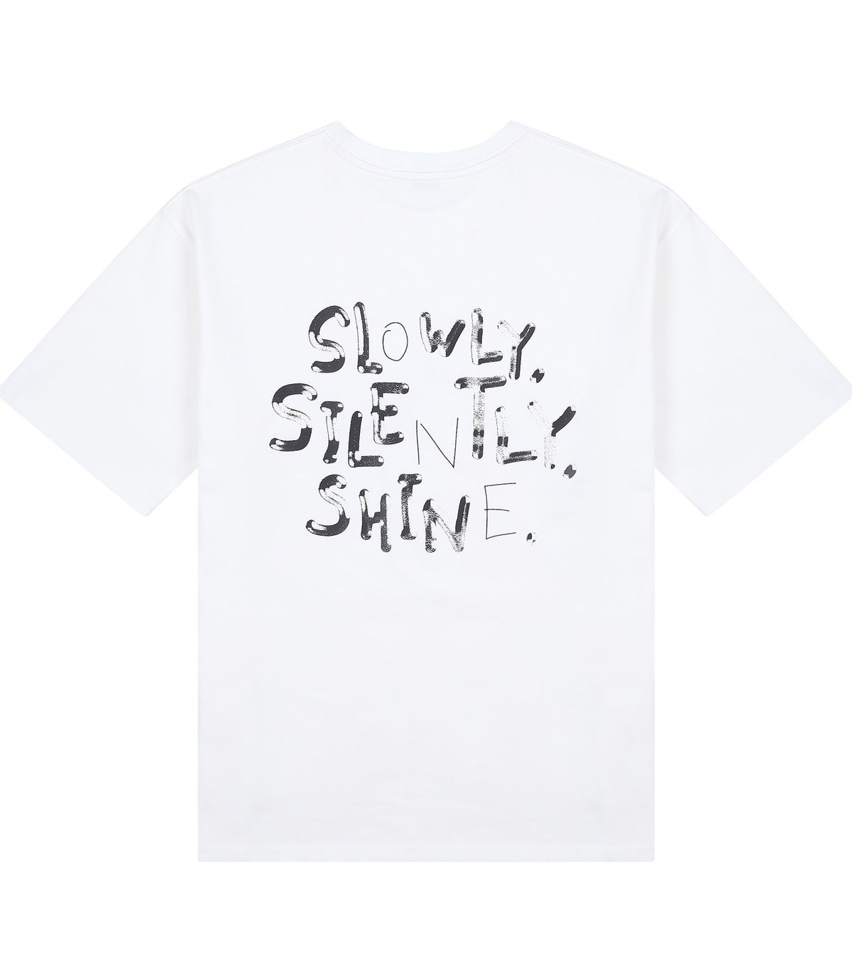블루잉(BLUEING) SLOWLY SILENTLY SHINE GRAPHIC TEE [WHITE]