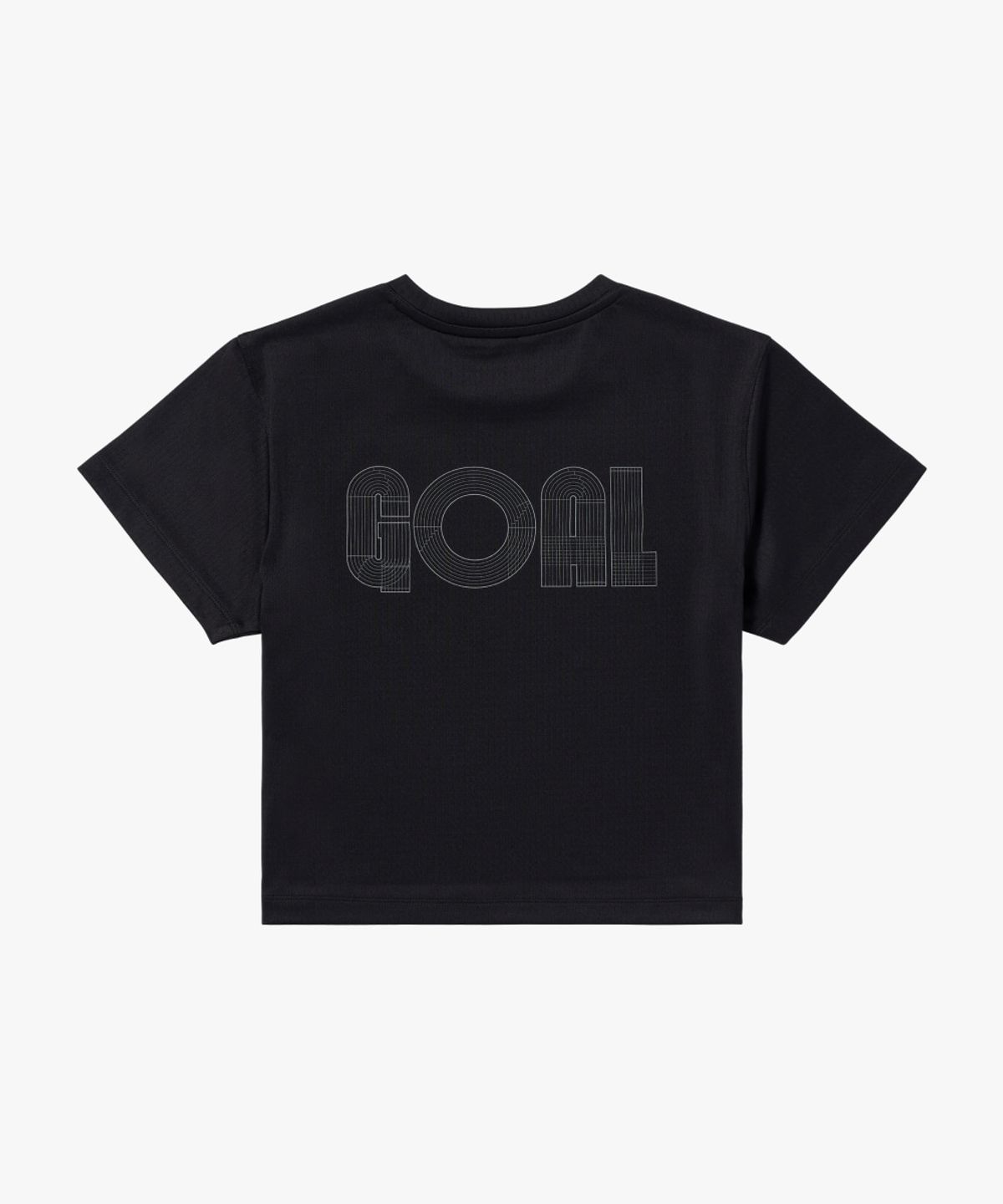 골스튜디오(GOALSTUDIO) WS TRACK GOAL LOGO CROP TEE-BLACK
