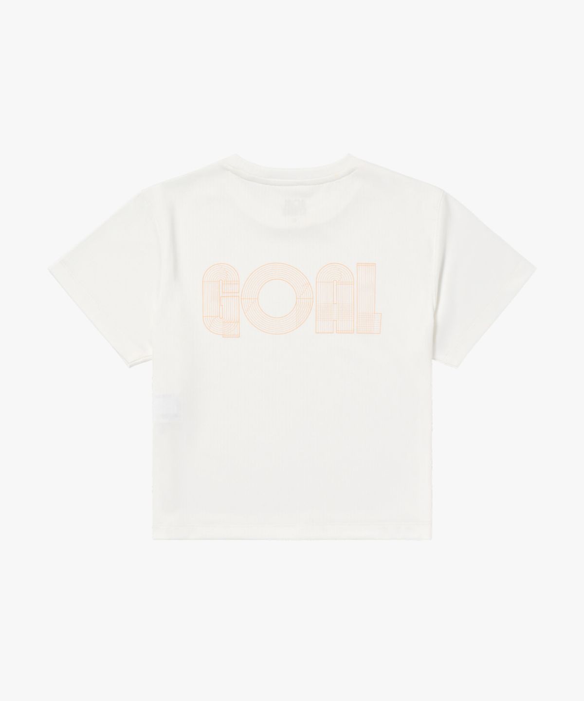 골스튜디오(GOALSTUDIO) WS TRACK GOAL LOGO CROP TEE-OFF WHITE