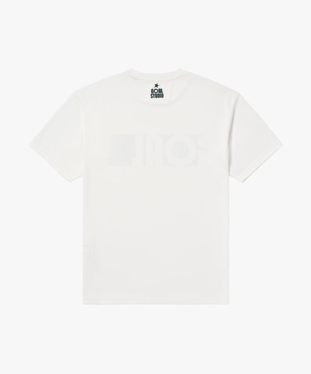 골스튜디오(GOALSTUDIO) ACTIVE FRONT GOAL LOGO TEE-OFF WHITE