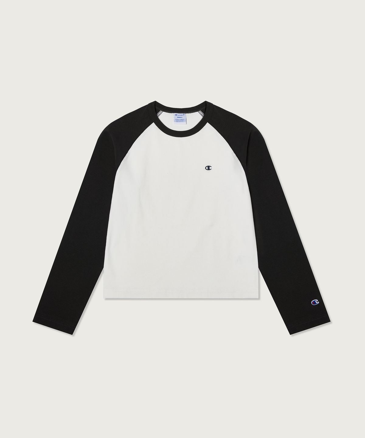 챔피온(CHAMPION) 여성 C로고 레글런 롱슬리브 티셔츠 Charcoal