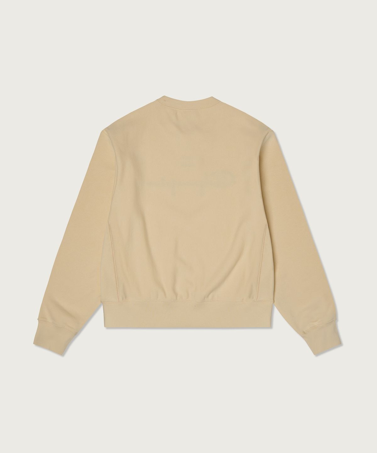 챔피온(CHAMPION) 여성 리버스위브 빅 로고 크롭 스웨트셔츠 Beige