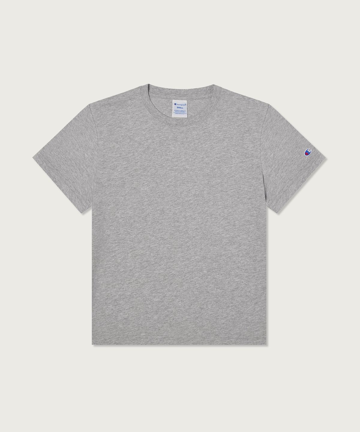 챔피온(CHAMPION) 여성 C로고 슬림핏 티셔츠 Grey