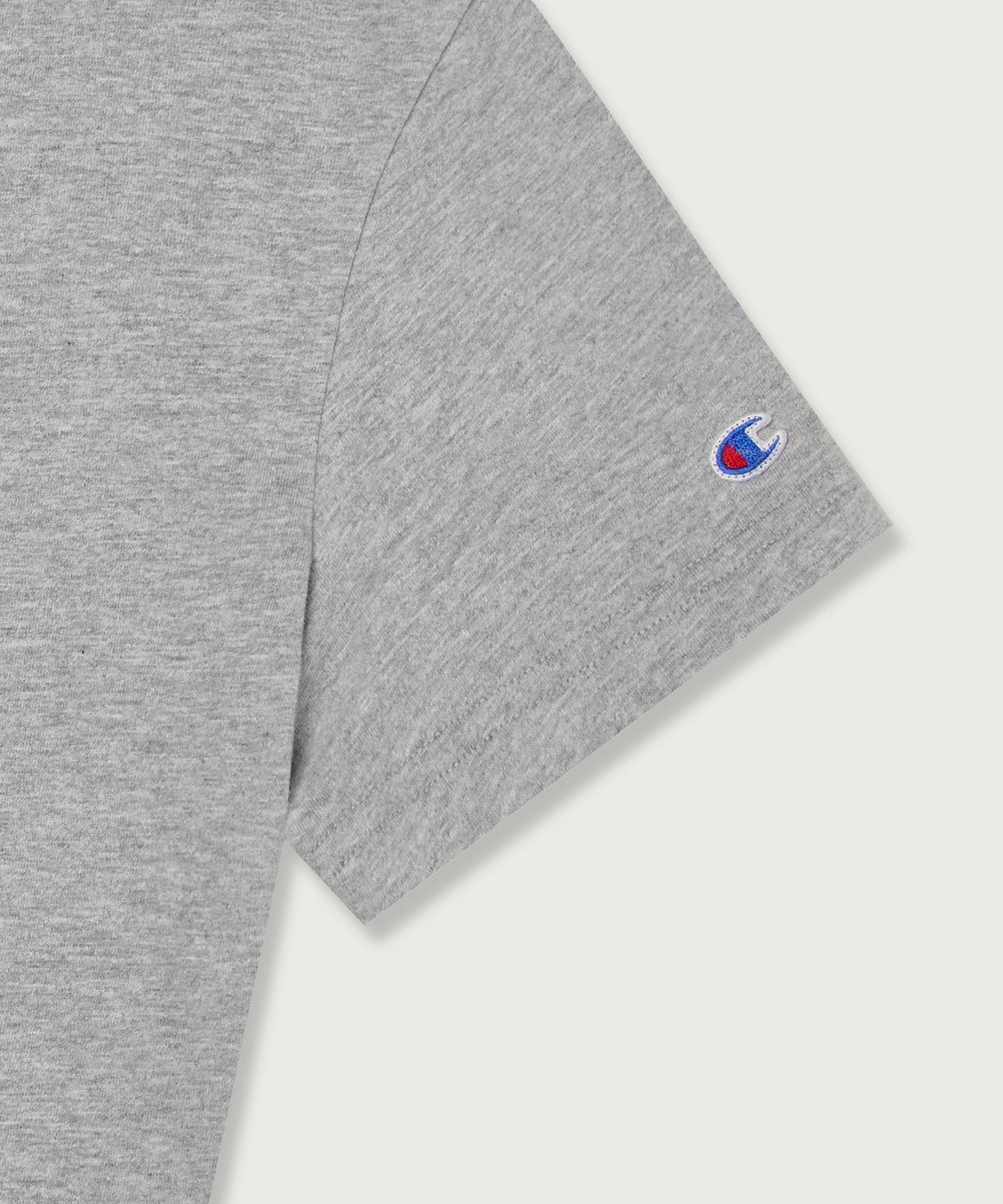 챔피온(CHAMPION) 여성 C로고 슬림핏 티셔츠 Grey