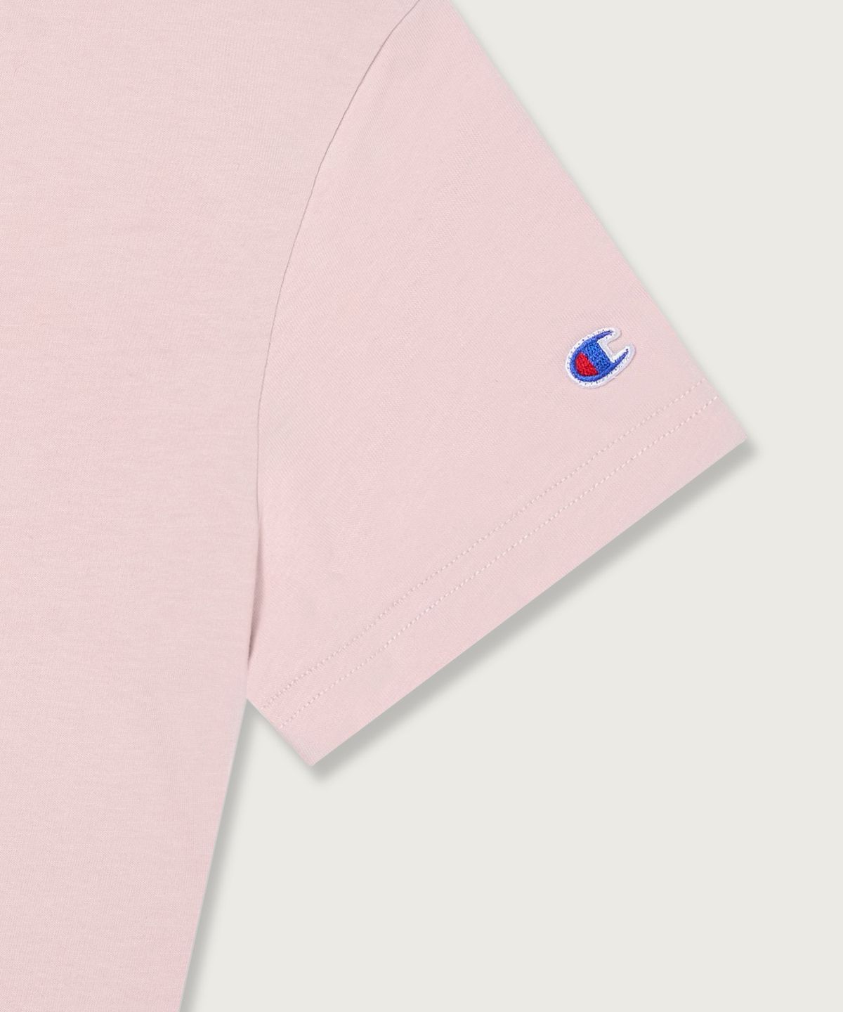 챔피온(CHAMPION) 여성 C로고 슬림핏 티셔츠 Pink