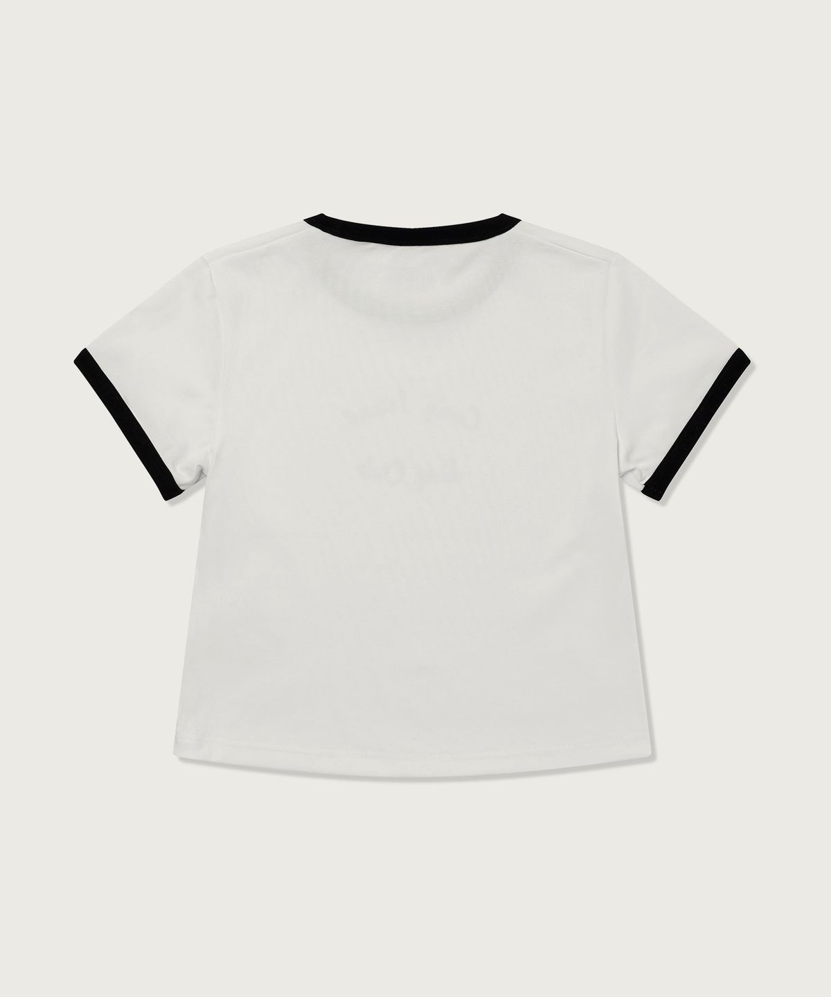챔피온(CHAMPION) 여성 코니아일랜드 크롭 링거 티셔츠 White