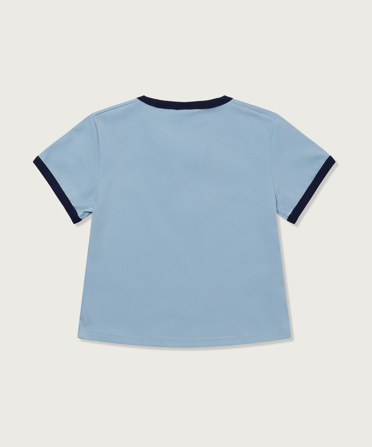 챔피온(CHAMPION) 여성 코니아일랜드 크롭 링거 티셔츠 Light Blue