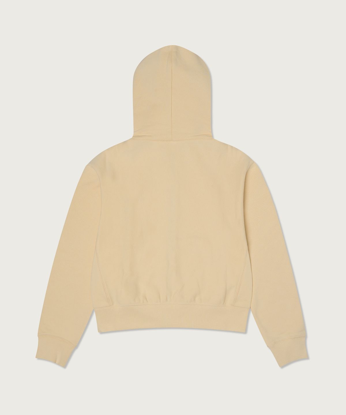 챔피온(CHAMPION) 여성 리버스위브 빅 로고 크롭 후드 집업 Beige