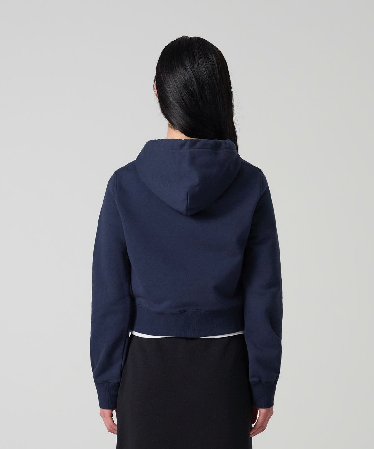 챔피온(CHAMPION) 여성 NYC 크롭 후드 집업 Navy