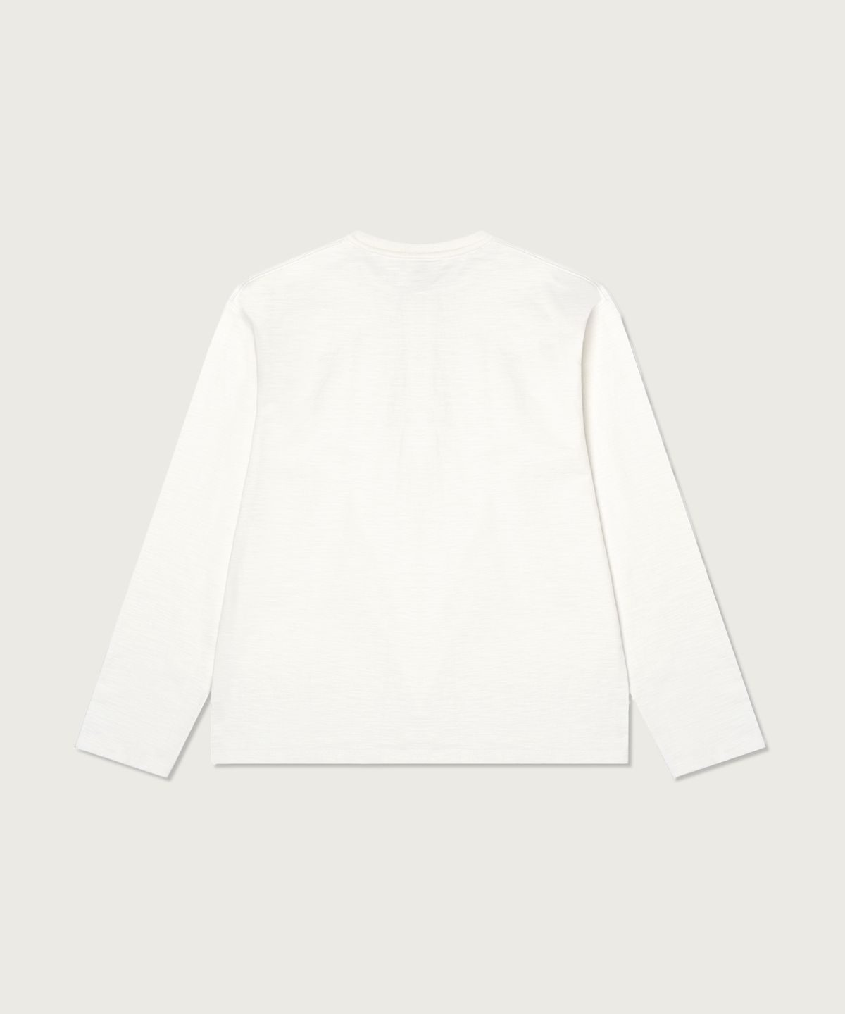 챔피온(CHAMPION) 헤리티지 루즈핏 헨리넥 롱슬리브 티셔츠 White