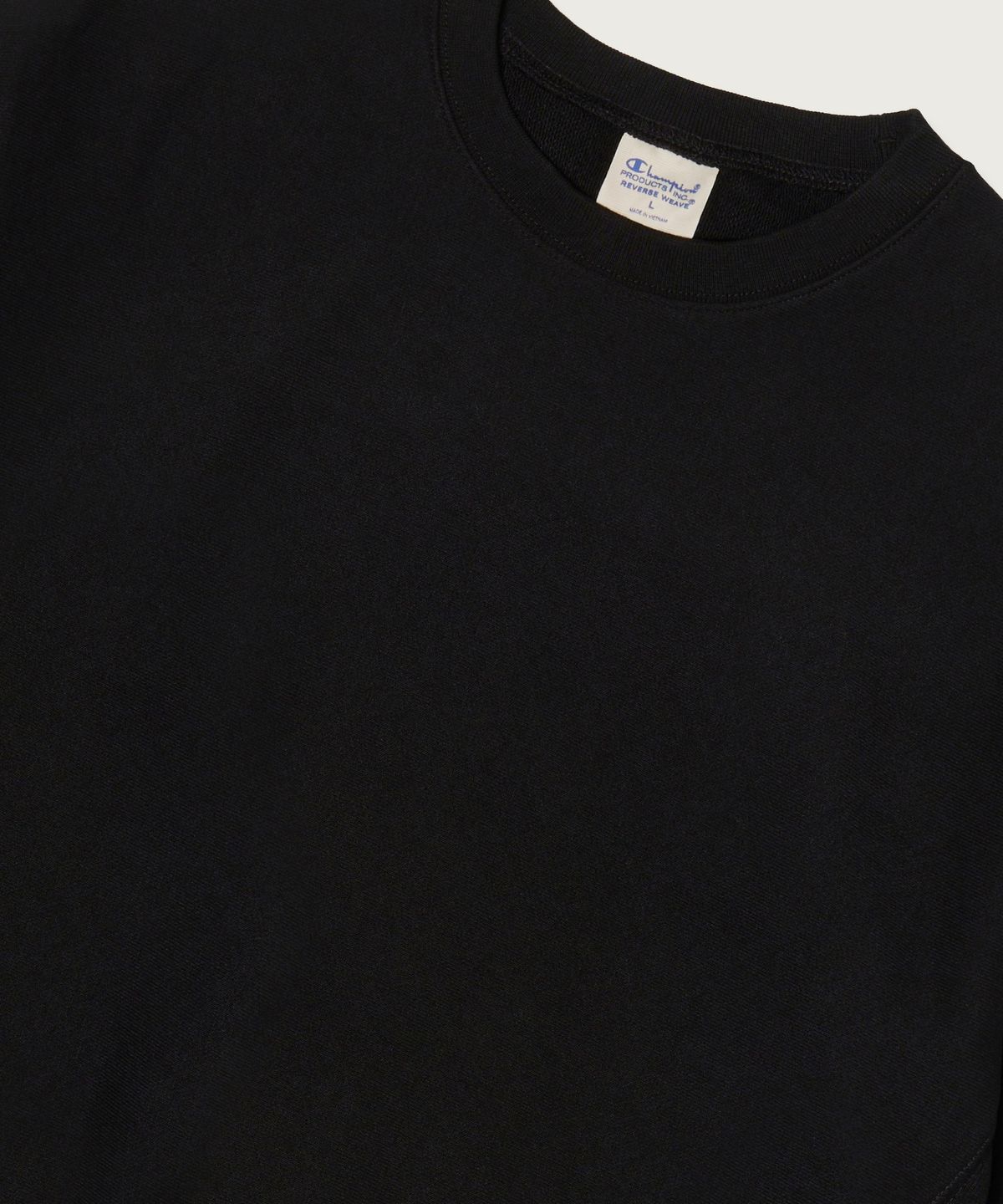 챔피온(CHAMPION) 리버스위브 루즈핏 스웨트셔츠 Black