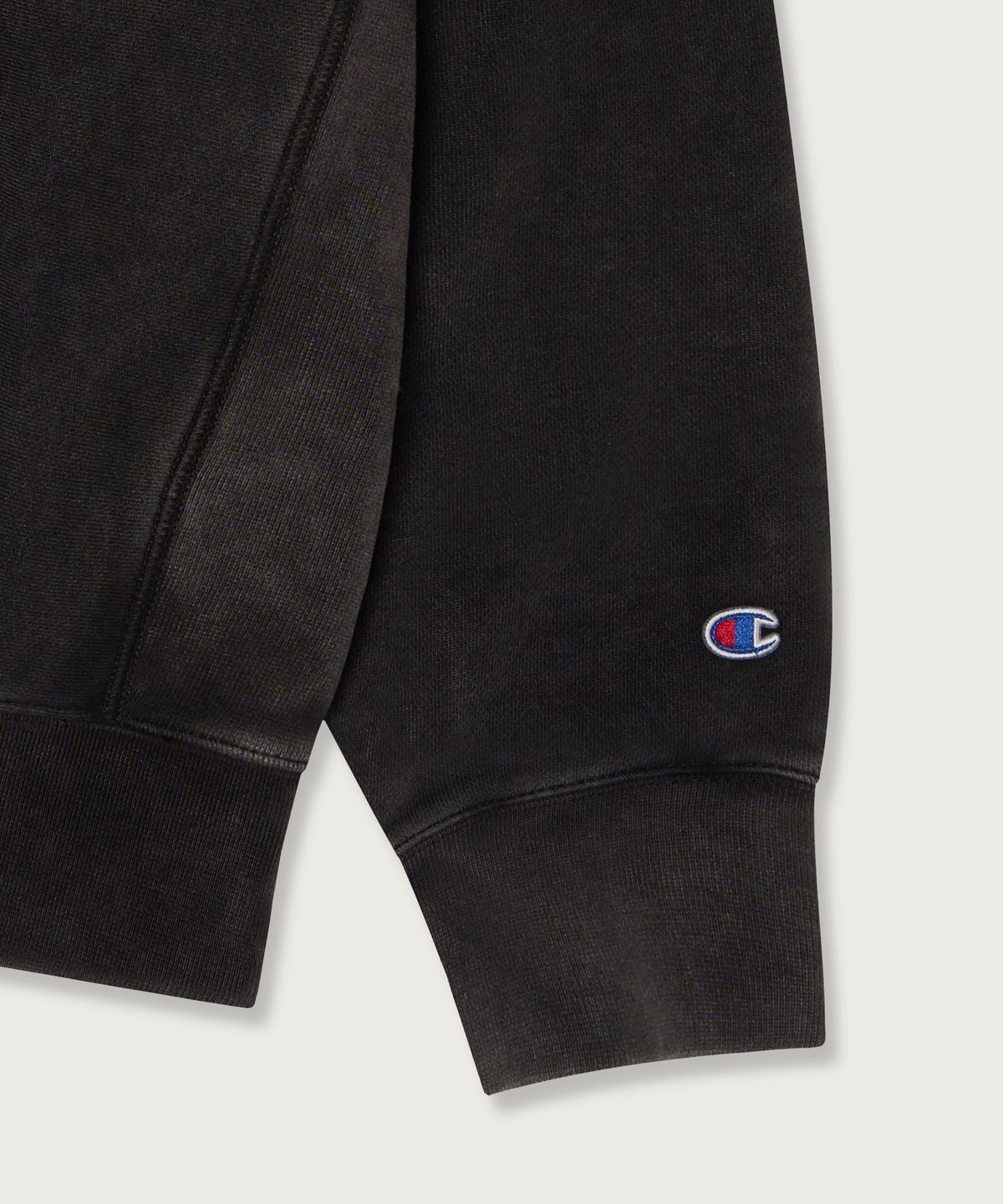 챔피온(CHAMPION) 리버스위브 루즈핏 컬리지 스웨트셔츠 Black