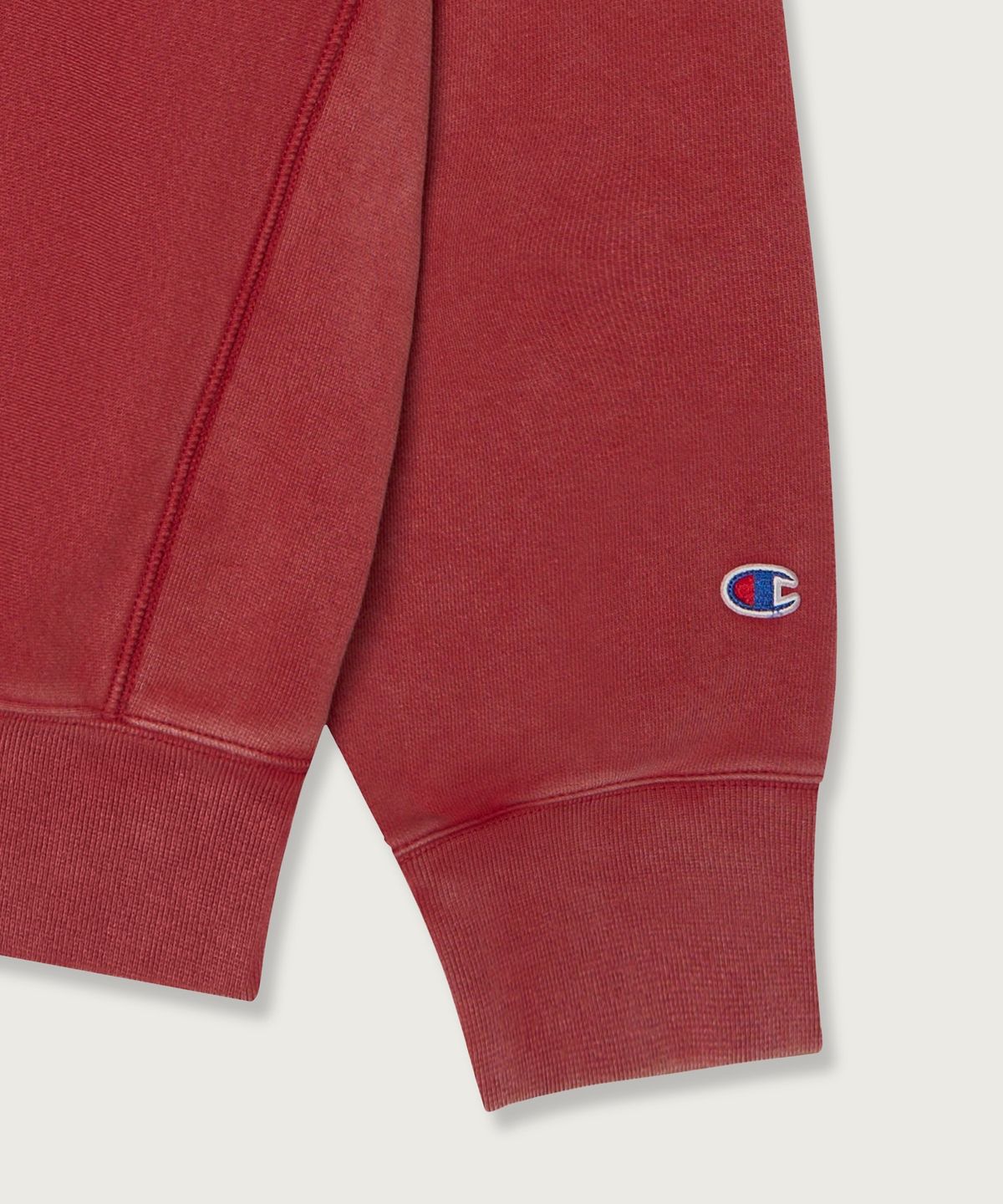 챔피온(CHAMPION) 리버스위브 루즈핏 컬리지 스웨트셔츠 Red