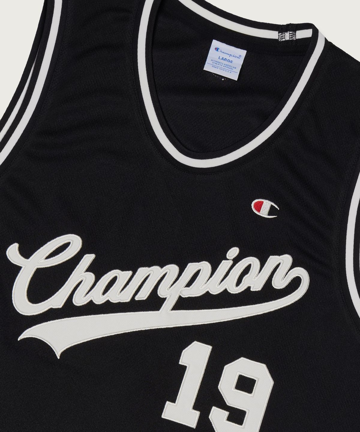 챔피온(CHAMPION) 바스켓볼 조그택 슬리브리스 Black
