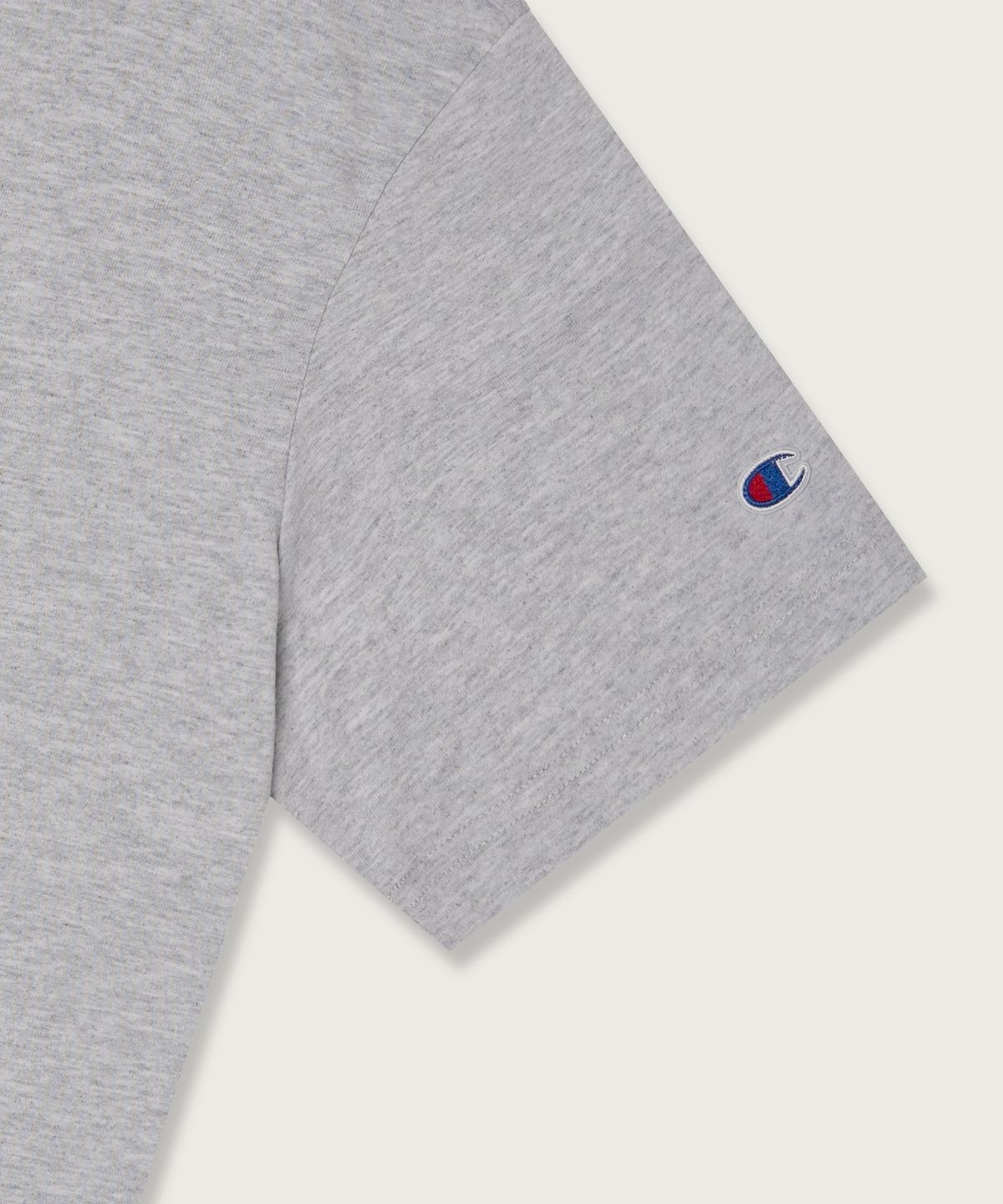챔피온(CHAMPION) 루즈핏 컬리지 티셔츠 Light Grey