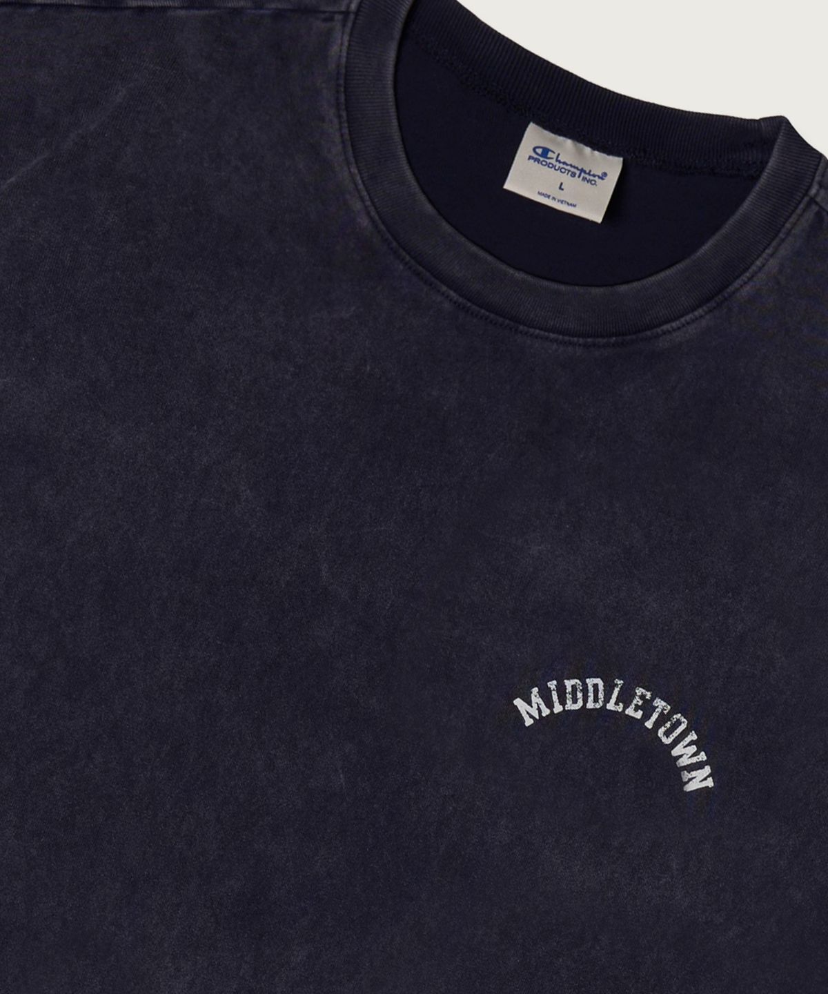 챔피온(CHAMPION) 루즈핏 컬리지 티셔츠 Navy