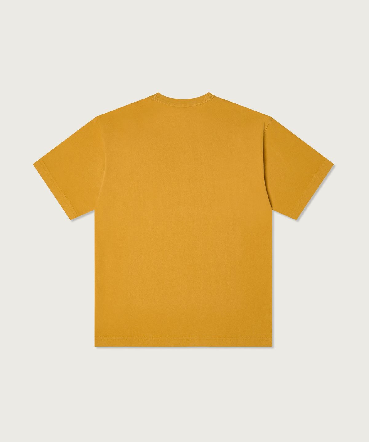챔피온(CHAMPION) 루즈핏 워싱 크루 티셔츠 Yellow