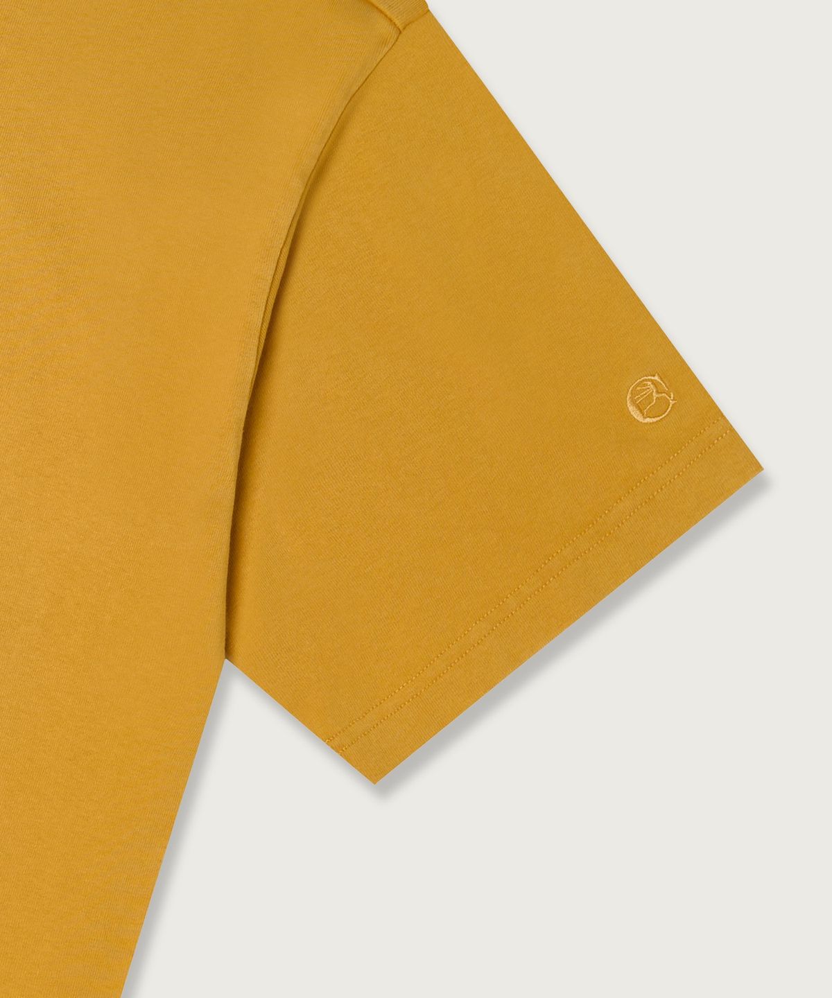 챔피온(CHAMPION) 루즈핏 워싱 크루 티셔츠 Yellow