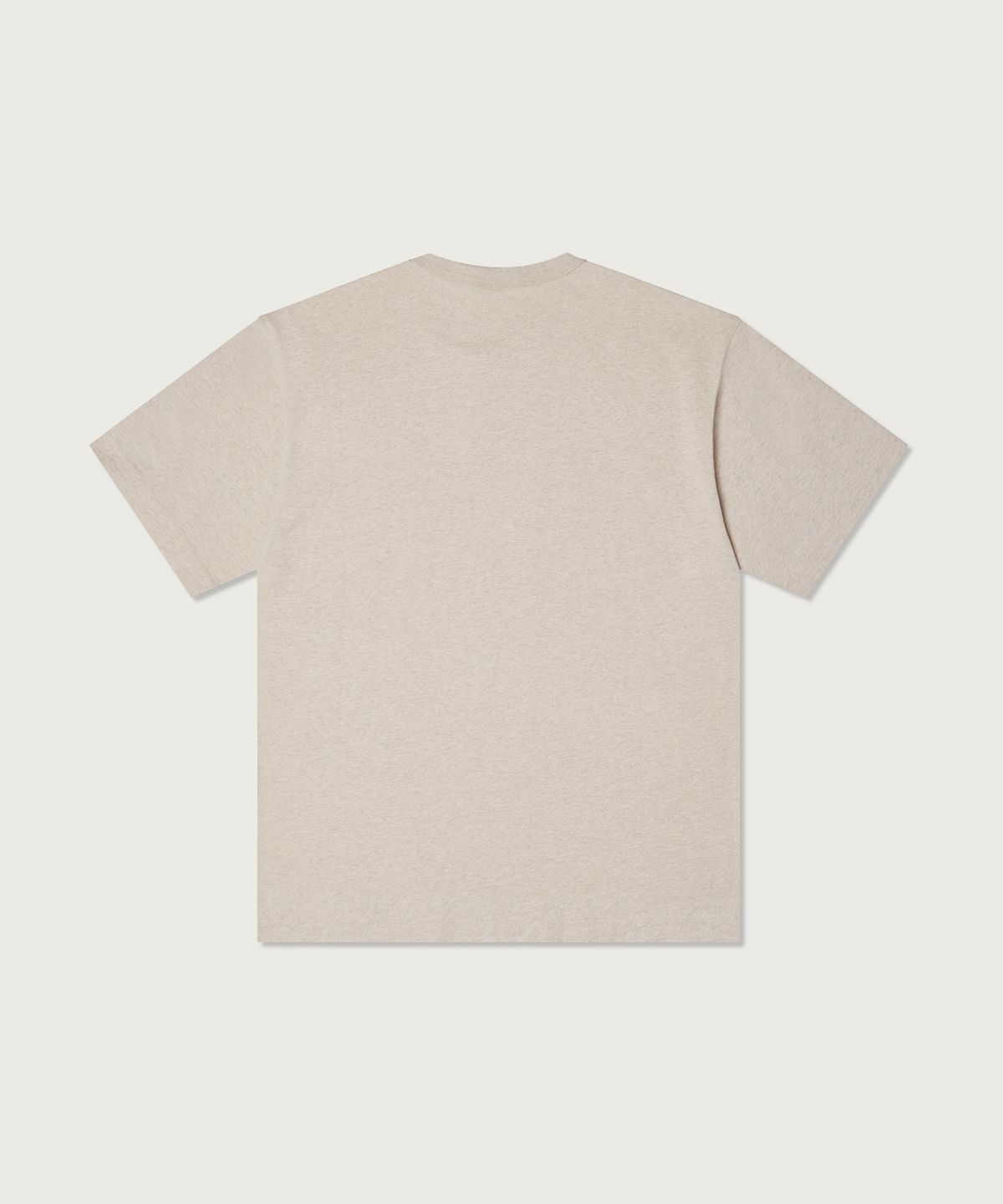 챔피온(CHAMPION) 루즈핏 워싱 크루 티셔츠 Oatmeal