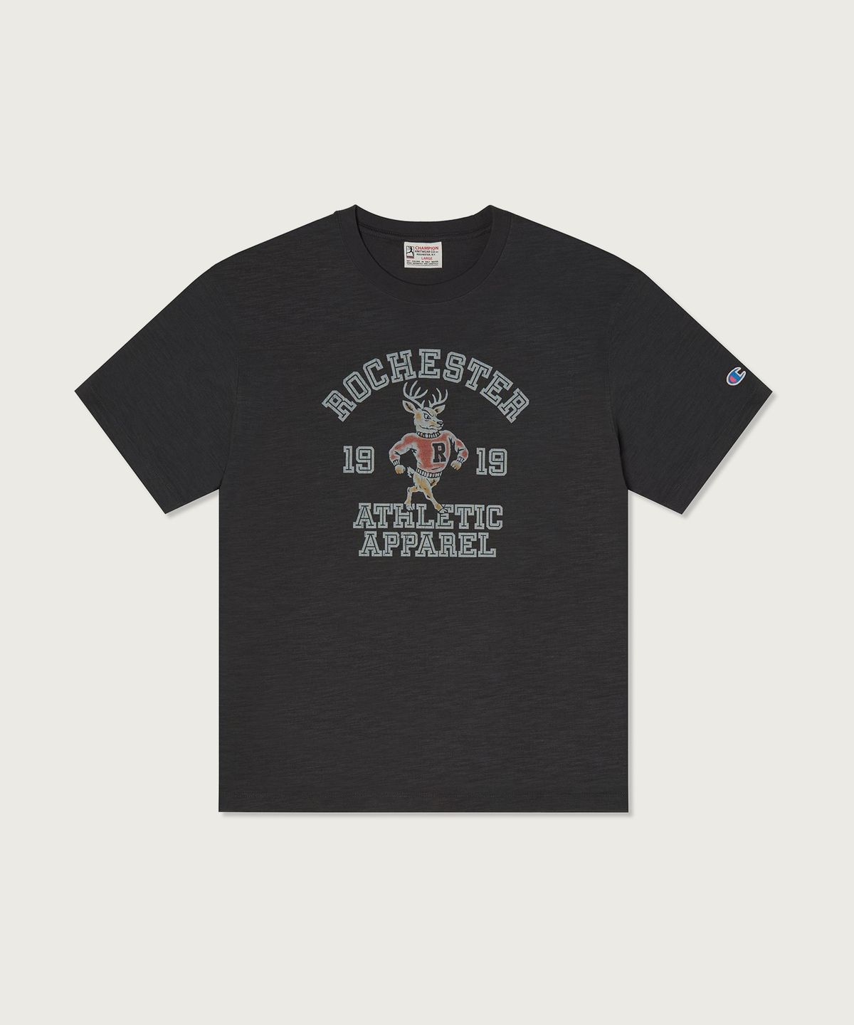 챔피온(CHAMPION) 헤리티지 애틀래틱 티셔츠 Charcoal