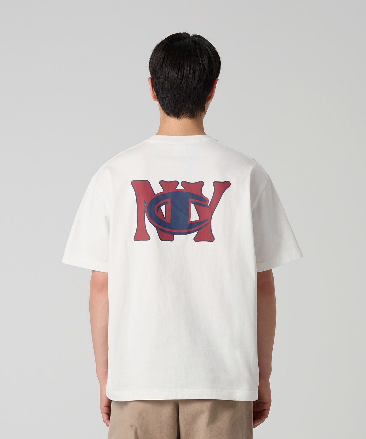 챔피온(CHAMPION) NY C로고 티셔츠 White