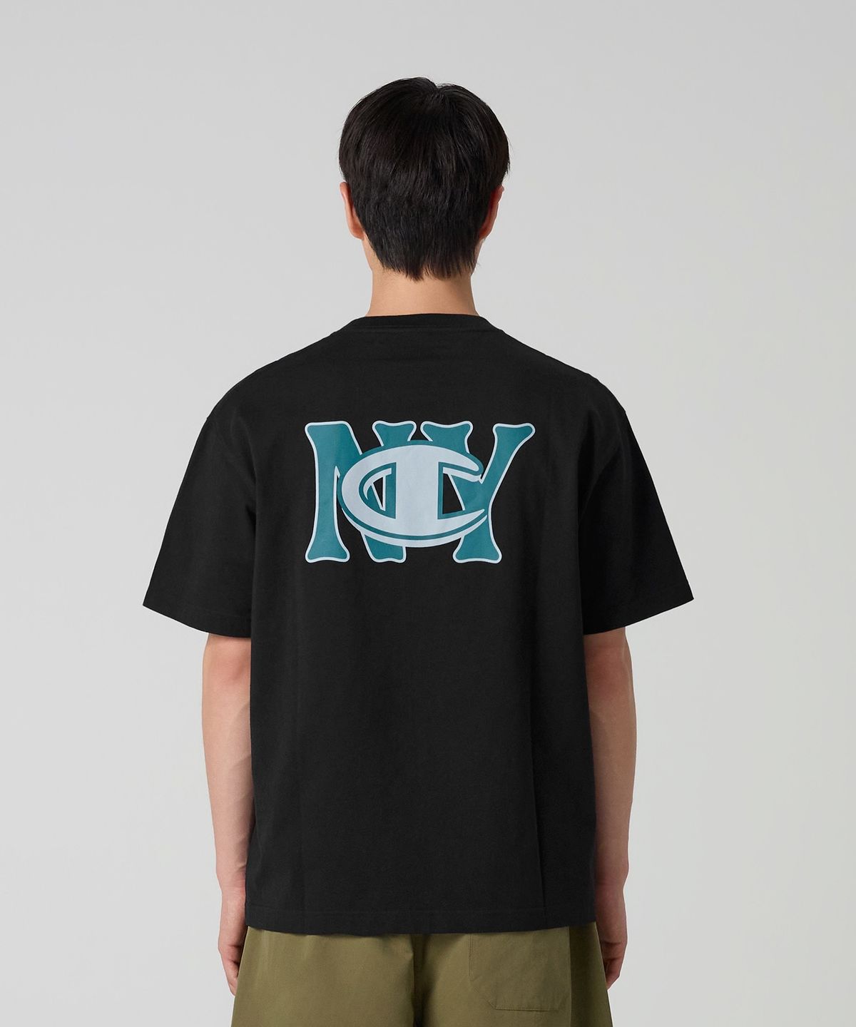 챔피온(CHAMPION) NY C로고 티셔츠 Black