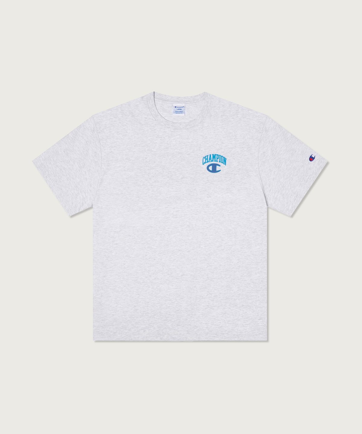 챔피온(CHAMPION) NY C로고 티셔츠 Light Grey