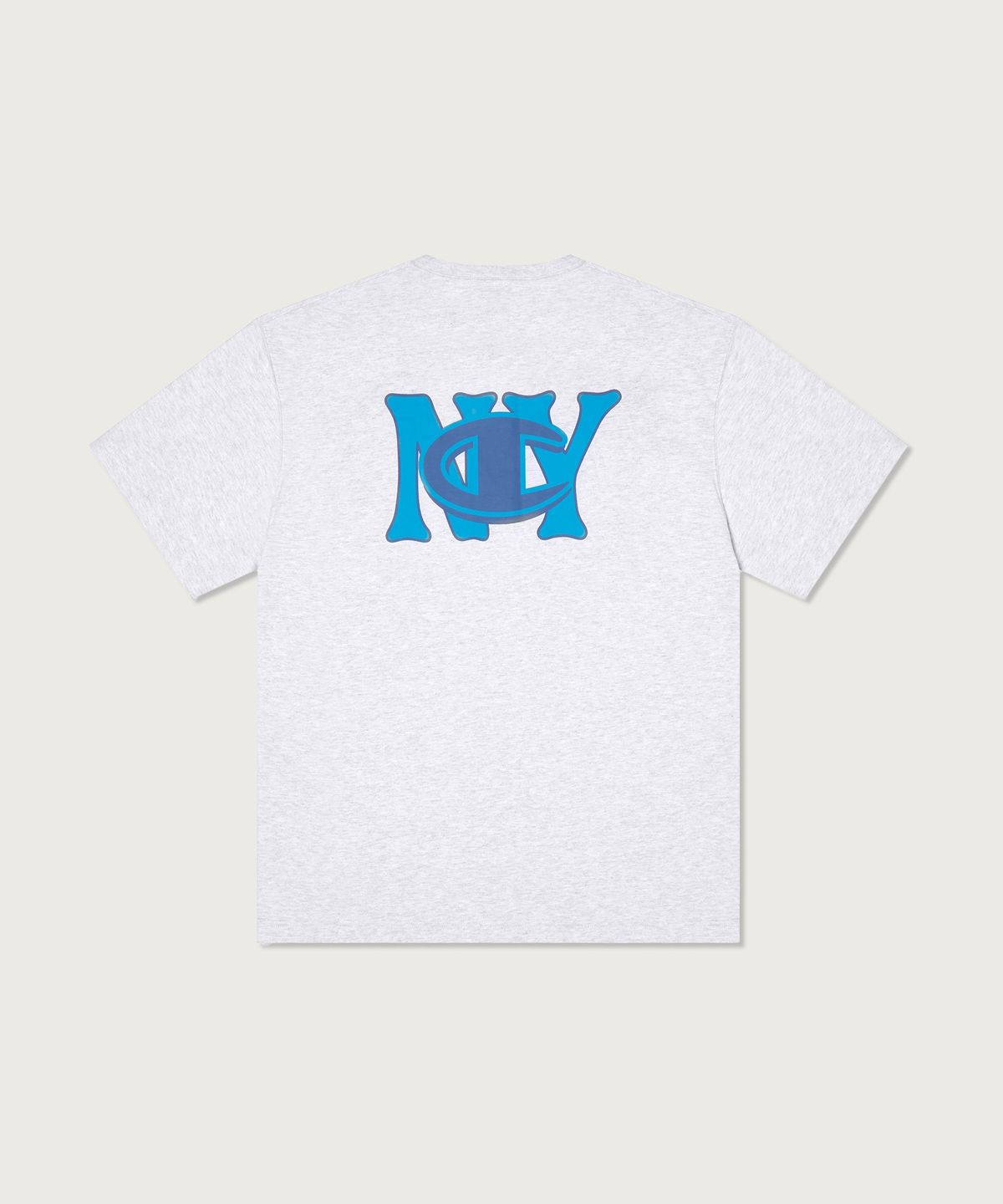 챔피온(CHAMPION) NY C로고 티셔츠 Light Grey