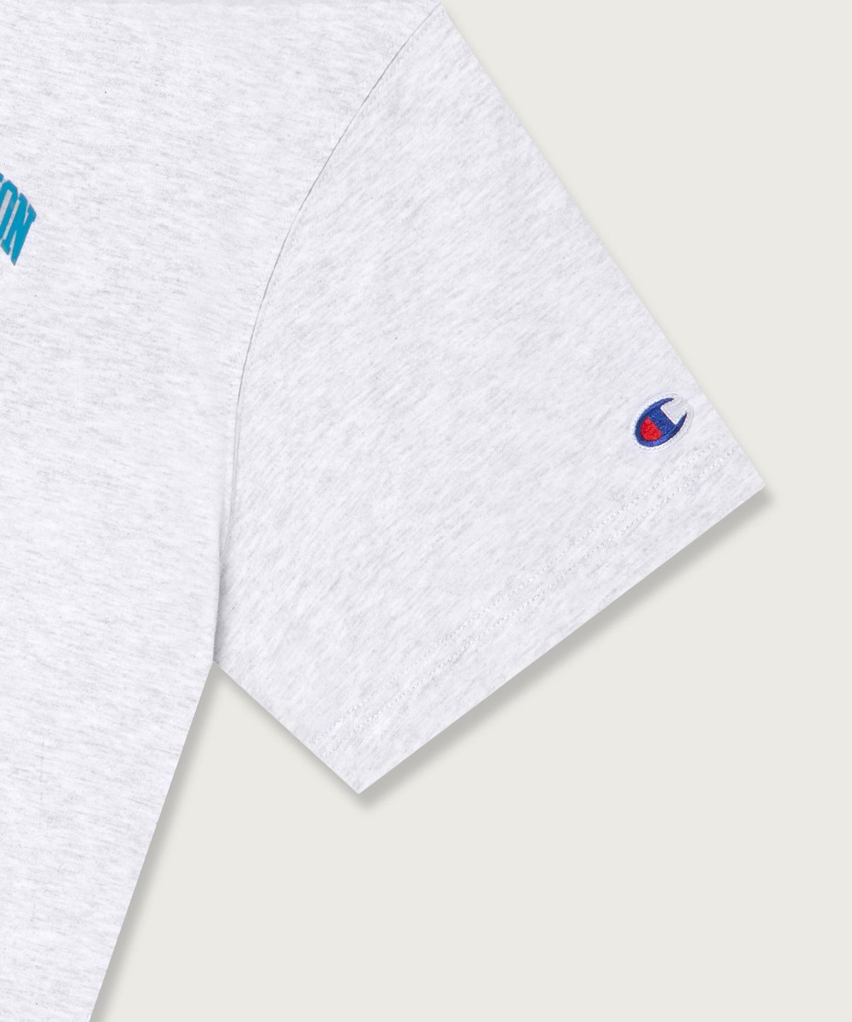챔피온(CHAMPION) NY C로고 티셔츠 Light Grey