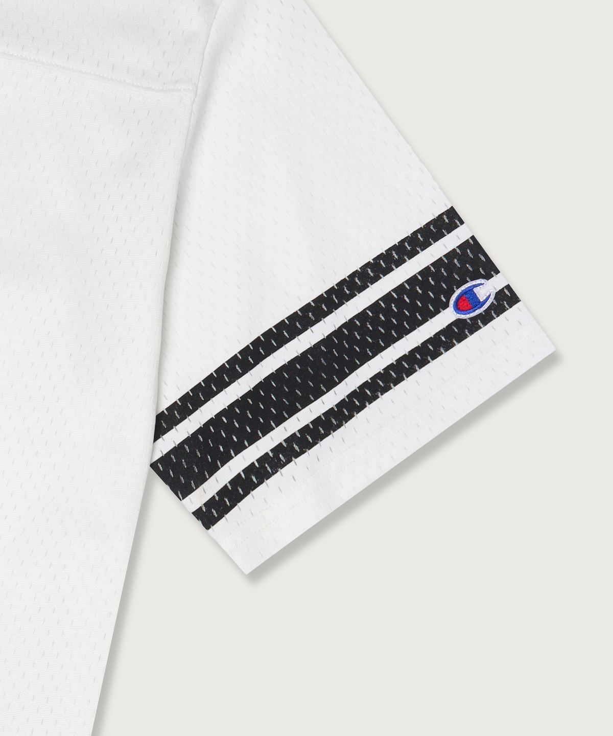 챔피온(CHAMPION) 넘버링 메쉬 풋볼 저지 티셔츠 White