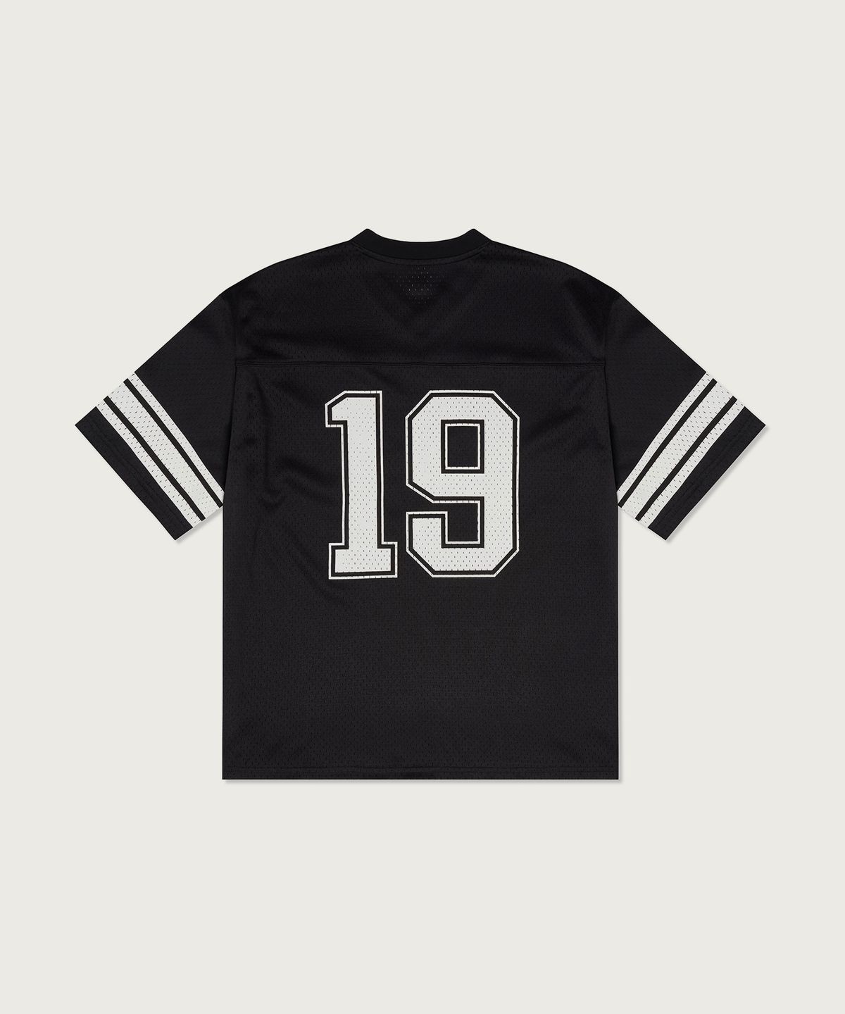 챔피온(CHAMPION) 넘버링 메쉬 풋볼 저지 티셔츠 Black