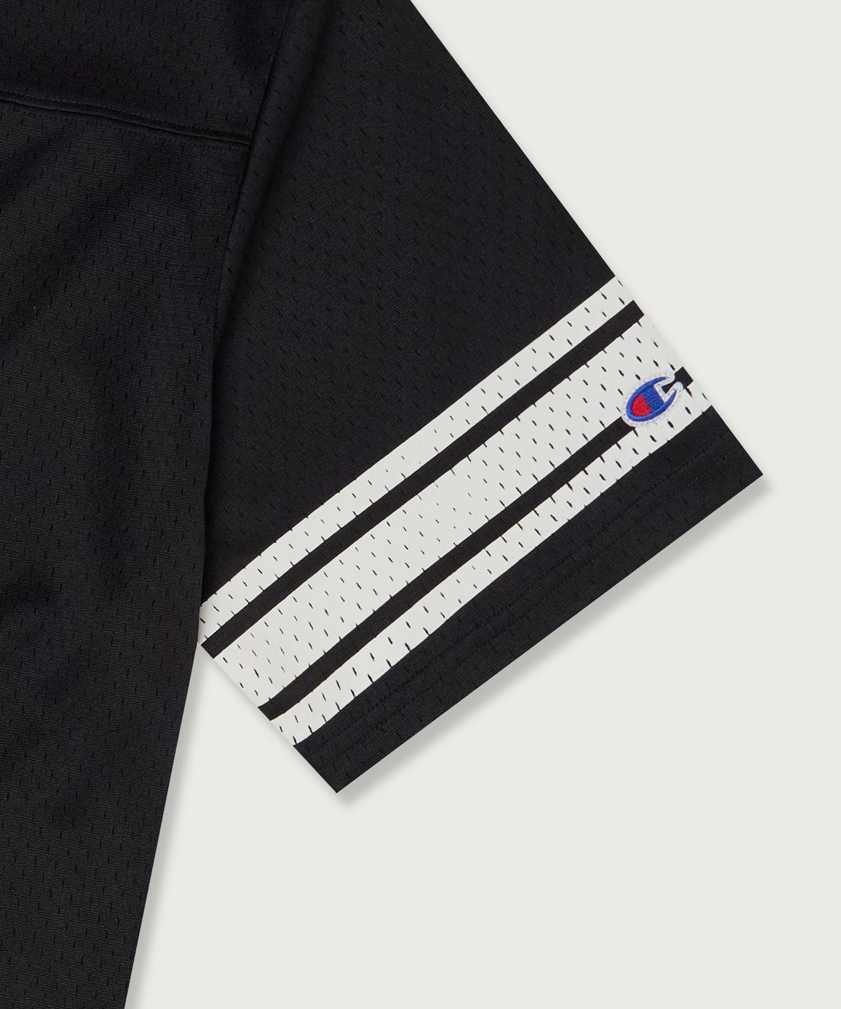 챔피온(CHAMPION) 넘버링 메쉬 풋볼 저지 티셔츠 Black