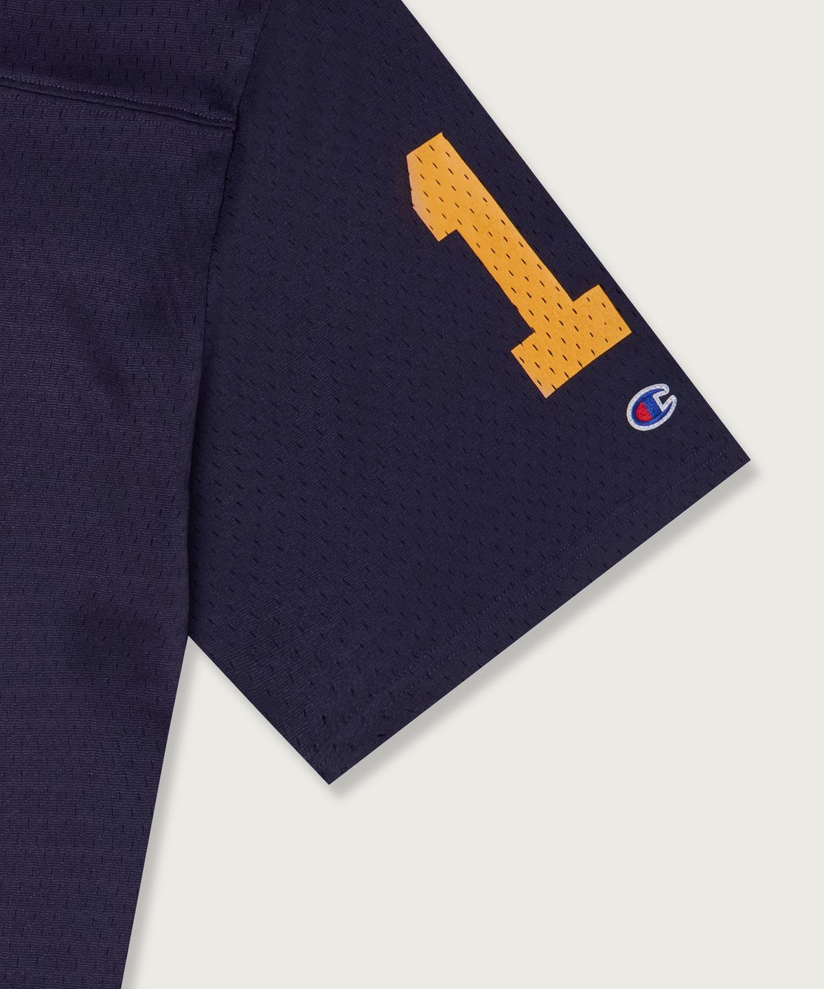 챔피온(CHAMPION) 컬리지 메쉬 풋볼 저지 티셔츠 Navy