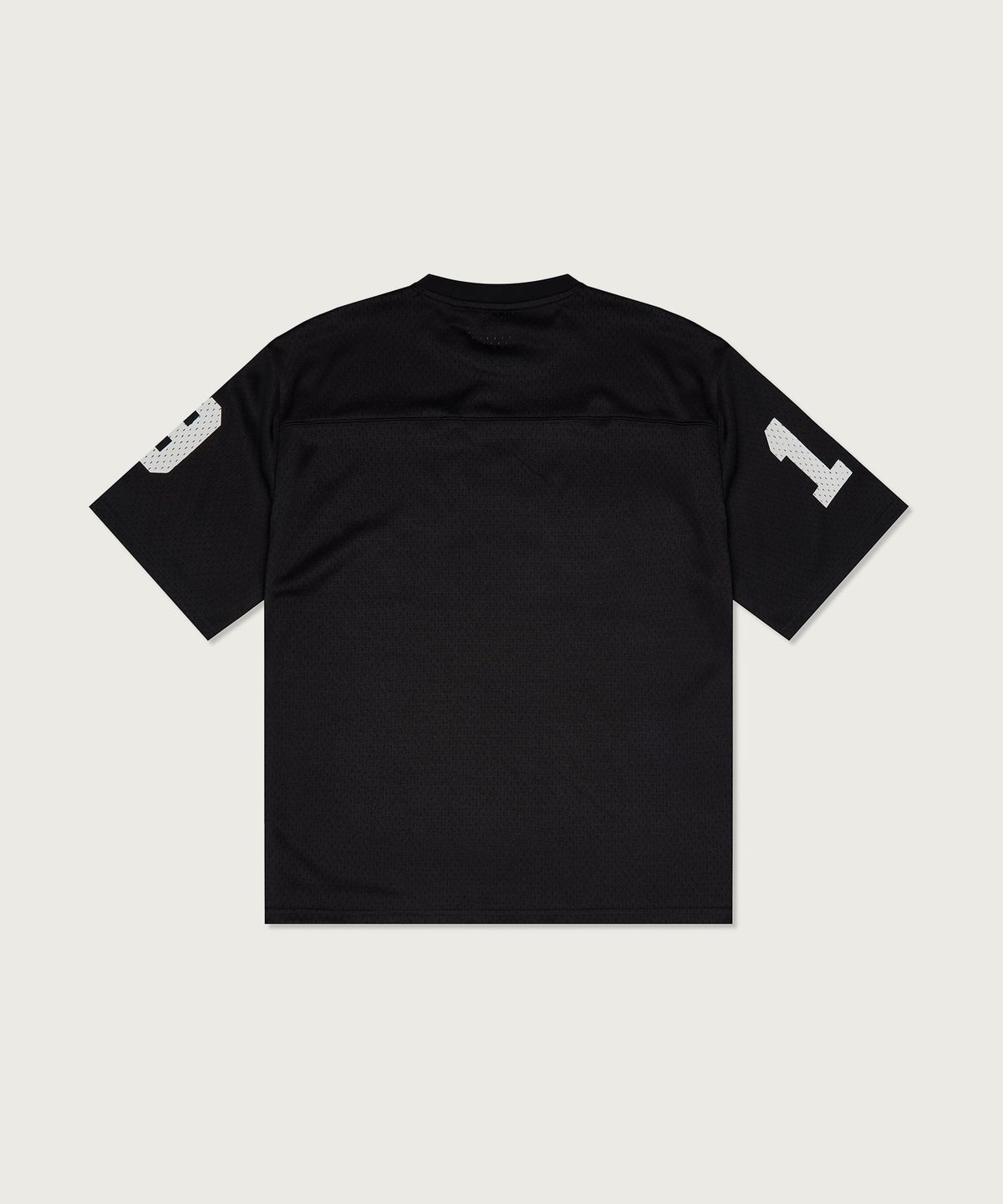 챔피온(CHAMPION) 컬리지 메쉬 풋볼 저지 티셔츠 Black